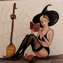 Il mio progetto del corso: Illustrazione di una pin-up con tecniche tradizionali. Traditional illustration, Fine Arts, Painting, Pencil Drawing, and Drawing project by Alessia Demofonti - 01.09.2022