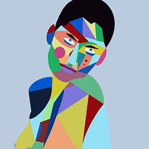 Il mio progetto del corso: Creazione di ritratti geometrici con Procreate. Traditional illustration, and Digital Illustration project by Andrea Cattaneo - 01.09.2022