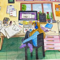 My project in Exploratory Sketchbook: Find Your Drawing Style course. Traditional illustration, Sketching, Creativit, Drawing, Watercolor Painting, Sketchbook, and Gouache Painting project by Sara Colombo - 01.10.2022