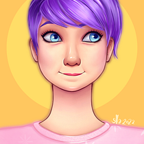 My project in Female Character Portraits in Procreate course. Projekt z dziedziny Trad, c, jna ilustracja, Ilustracja c, frowa, R, sunek c i frow użytkownika Kate Barron - 05.01.2022