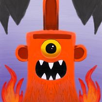 My project in Illustration Techniques and Styles with Procreate course: The Balrog ! :D. Traditional illustration, Digital Illustration, and Digital Drawing project by Andrea Guardavilla - 01.10.2022