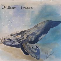 Mi Proyecto del curso: Técnicas de ilustración naturalista: ballenas en acuarela. Un progetto di Illustrazione tradizionale, Design di poster , Illustrazione digitale e Manga di Victoria Menéndez Brañas - 10.01.2022