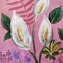 My project in Botanical Painting with Acrylic course. Traditional illustration, Fine Arts, Painting, Acr, lic Painting, and Botanical Illustration project by Romina Pontes - 01.10.2022