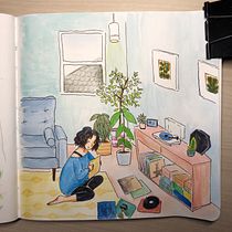 My project in Exploratory Sketchbook: Find Your Drawing Style course. Traditional illustration, Sketching, Creativit, Drawing, Watercolor Painting, Sketchbook, and Gouache Painting project by yanhuacheng244 - 01.01.2022
