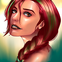 My project in Female Character Portraits in Procreate course. Projekt z dziedziny Trad, c, jna ilustracja, Ilustracja c, frowa, R, sunek c i frow użytkownika Tarun Sanjeev S - 10.01.2022