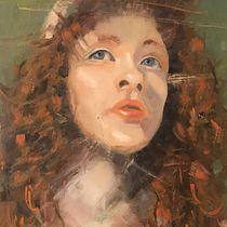 Mein Kursprojekt: Moderne Porträtmalerei mit Ölfarben. Een project van Traditionele illustratie,  Beeldende kunst, Schilderij y  Olieverfschilderij van Karin Sorko - 11.01.2022