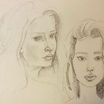 My project in Portrait Sketchbooking: Explore the Human Face course. Un progetto di Bozzetti, Disegno, Disegno di ritratti, Disegno artistico e Sketchbook di Nicola Nicolle - 11.01.2022