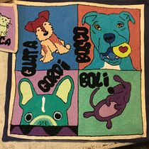 Mis mascotas. Un proyecto de Diseño de complementos, Artesanía, Bordado, Decoración de interiores, Punch needle y Diseño textil de mjhsabate - 11.01.2022