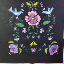 My project in Introduction to Floral Illustration with Acrylic course. Pintura, Desenho, Pintura Acrílica, Ilustração botânica, Ilustração tradicional, e Artes plásticas projeto de Jocelyn Santos - 07.01.2022