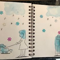 My projects in Creative Watercolor Sketching for Beginners course. Traditional illustration, Sketching, Creativit, Drawing, Watercolor Painting, and Sketchbook project by Karie Ann Smith - 01.10.2022