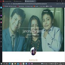 Mi pagina web personal: de Janony Contento. Projekt z dziedziny Web design, Tworzenie stron internetow, ch, CSS i HTML użytkownika Janony Contento - 10.01.2022