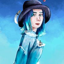 Mi Proyecto del curso: Retratos digitales de fantasía con Photoshop. Traditional illustration, Drawing, Digital Illustration, Portrait Drawing, Digital Drawing, and Digital Painting project by Fabio Mora - 01.11.2022