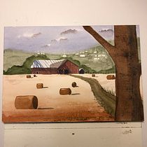 My project in Watercolor Landscapes: Experimental Tools and Techniques course. Projekt z dziedziny  Sztuki piękne,  Malarstwo i Malowanie akwarelą użytkownika Ellinor Bengtsson - 12.01.2022