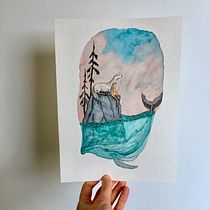 Mi Proyecto del curso: Técnicas de acuarela para ilustraciones de ensueño. Projekt z dziedziny Trad, c, jna ilustracja,  R, sunek, Malowanie akwarelą, Ilustracja w i dawnicza użytkownika Maria Casas - 12.01.2022