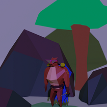 Meu projeto do curso: Modelagem de personagens low poly para videogames Ein Projekt aus dem Bereich 3D, 3-D-Modellierung, Videospiele, Design von 3-D-Figuren und Design für Videospiele von Ricardo Pitta - 13.01.2022