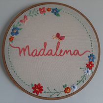 Meu projeto do curso: Técnicas básicas para bordado de letras. Un projet de Broderie , et Design textile de alinecrismel - 11.01.2022