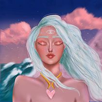 Mi Proyecto del curso: Retratos digitales de fantasía con Photoshop. Traditional illustration, Drawing, Digital Illustration, Portrait Drawing, Digital Drawing, and Digital Painting project by mayrabeleeen - 01.13.2022