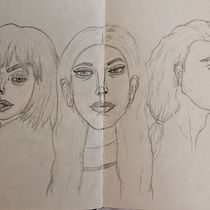 Meu projeto do curso: Caderno de retratos: explore o rosto humano. Un progetto di Bozzetti, Disegno, Disegno di ritratti, Disegno artistico e Sketchbook di Júlia Almeida - 13.01.2022