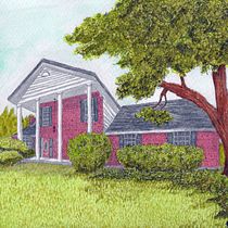 My project in Architectural Sketching with Watercolor and Ink course. Sketching, Drawing, Watercolor Painting, Architectural Illustration, Sketchbook & Ink Illustration project by tnfarmer - 01.13.2022