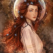 My project in Digital Fantasy Portraits with Photoshop course. Traditional illustration, Drawing, Digital Illustration, Portrait Drawing, Digital Drawing, and Digital Painting project by Mylène Ormerod - 01.12.2022