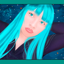 Mi Proyecto del curso: Retratos digitales de fantasía con Photoshop, Modelo : Karen Sixto. Traditional illustration, Drawing, Digital Illustration, Portrait Drawing, Digital Drawing, and Digital Painting project by Jorge Reyes - 01.11.2022