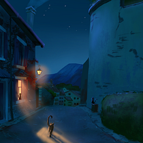 My project in Cinematic Digital Illustration with Photoshop course. Traditional illustration, Digital Illustration, and Concept Art project by Yulia Klimontova - 01.14.2022