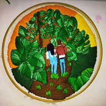 Kendra & Aarón . Un projet de Broderie , et Design textile de marquezpalaciosaaron - 13.01.2022