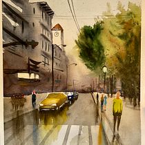 Il mio progetto del corso: Paesaggi urbani ad acquerello Ein Projekt aus dem Bereich Bildende Künste, Aquarellmalerei und Architektonische Illustration von Valentina Torboli Rapetti - 14.01.2022