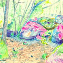This is a Hungarian trail near Budapest. Un progetto di Bozzetti, Creatività, Disegno a matita, Disegno e Sketchbook di Endrődi Krisztina - 14.01.2022