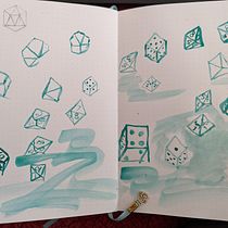 In Which Our Hero Learns that Poetry Can Become Paint, Can Become Longing. Traditional illustration, Sketching, Creativit, Drawing, Watercolor Painting, and Sketchbook project by Katherin Journeay - 03.07.2022
