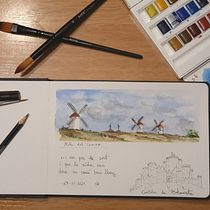 Mi Proyecto del curso: Cuaderno de viaje en acuarela. Projekt z dziedziny Trad, c, jna ilustracja, Malowanie akwarelą,  R, sunek architektoniczn i Sketchbook użytkownika Sisco Marco Moreno - 14.01.2022