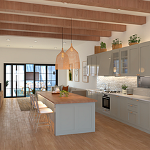 Mi Proyecto del curso: Visualización arquitectónica con V-Ray para SketchUp. Un proyecto de Arquitectura, Arquitectura interior, Arquitectura digital y Visualización arquitectónica de Geraldo Riveros - 10.01.2022