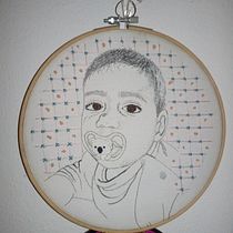 Meu projeto do curso: Criação de retratos bordados. Un projet de Broderie , et Design textile de Catarina Luz - 01.12.2020