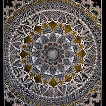 My project in The Art of Mandala Drawing: Create Geometric Patterns course. Drawing & Ink Illustration project by Verena Remmele - 01.15.2022