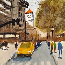 Mi Proyecto del curso: Paisajes urbanos en acuarela Ein Projekt aus dem Bereich Bildende Künste, Aquarellmalerei und Architektonische Illustration von Verónica Molto García - 15.01.2022