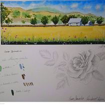 Meu projeto do curso: Caderno de viagem em aquarela. Projekt z dziedziny Trad, c, jna ilustracja, Malowanie akwarelą,  R, sunek architektoniczn i Sketchbook użytkownika Alda Gomes - 15.01.2022