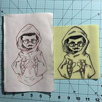 Danpe's Final Project. Tattoo Design project by Daniel Perez - 01.15.2022
