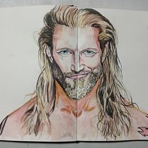 Mi Proyecto del curso: Cuaderno de retratos en acuarela. Painting, Watercolor Painting, Portrait Drawing, Sketchbook, and Traditional illustration project by Anthony Luis Arias Paredes - 01.16.2022