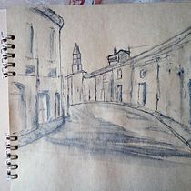 Il mio progetto del corso: Disegno architettonico con acquerello e inchiostro. Sketching, Drawing, Watercolor Painting, Architectural Illustration, Sketchbook & Ink Illustration project by canonicorip51 - 01.16.2022