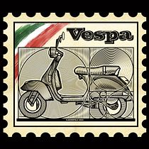 "Vespa" - A.Garofalo - 2022 Ein Projekt aus dem Bereich Traditionelle Illustration, Digitale Illustration und Gravieren von Andrea Garofalo - 16.01.2022