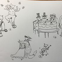Mein Kursprojekt: Surrealistische Illustration mit Finelinern Ein Projekt aus dem Bereich Traditionelle Illustration, Bleistiftzeichnung, Zeichnung, Realistische Zeichnung, Artistische Zeichnung und Illustration mit Tinte von michaela.braeuninger - 16.01.2022
