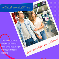 Me encontra na catraca? #DiadosNamoradosSPTrans. Advertising, Marketing, Cop, writing, Creativit, and Content Writing project by Giovanna Paulucci - 01.16.2022