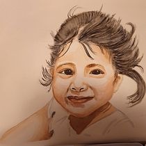 My project in Watercolor Portrait from a Photo course. Traditional illustration, Watercolor Painting, and Portrait Drawing project by ylva.hindefelt - 01.16.2022