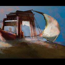Templo originario. Traditional illustration, Digital Illustration, Video Games, Concept Art, and Game Design project by davidmael1995 - 01.16.2022