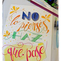 Mi Proyecto del curso: Lettering en acuarela a todo color. Lettering, Watercolor Painting, H, and Lettering project by Patricia Leiva Díaz - 01.16.2022