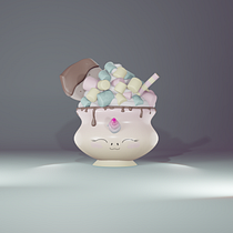 Let me introduce ChocoCorn! - Creation of a Kawaii Character in 3D with Blender Ein Projekt aus dem Bereich Traditionelle Illustration, Design von Figuren, Digitale Illustration und 3-D-Modellierung von rikarika - 16.01.2022