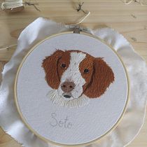 Mi Proyecto del curso: Needle painting para principiantes. Embroider, Naturalistic Illustration, and Textile Design project by ssanrood - 11.18.2021