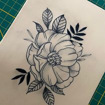Mon projet du cours : Tatouage pour débutants. Tattoo Design project by Priscilla BENZ - 01.17.2022