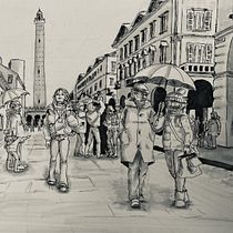 Il mio progetto del corso: Introduzione al disegno di persone partendo dall'immaginazione. Traditional illustration, Fine Arts, Sketching, Pencil Drawing, Drawing, Artistic Drawing, and Figure Drawing project by silviabigne - 01.17.2022