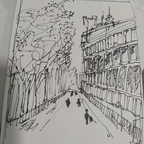 Mi Proyecto del curso: Dibujo arquitectónico con acuarela y tinta. Sketching, Drawing, Watercolor Painting, Architectural Illustration, Sketchbook & Ink Illustration project by auroradeleoncamaron - 02.06.2022